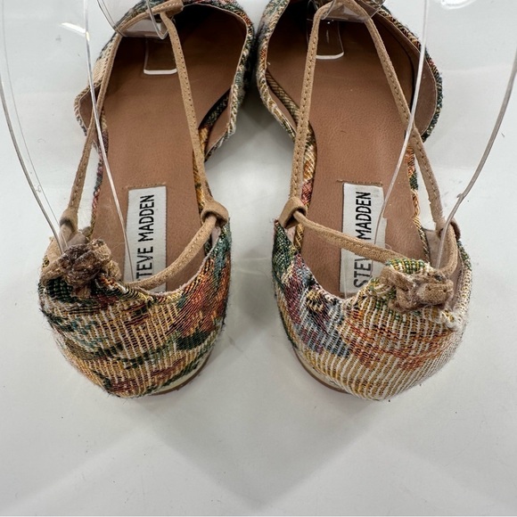Steve Madden Walkie flats size 7 multicolored floral tapestry dorsay pointy toe - Picture 6 of 14